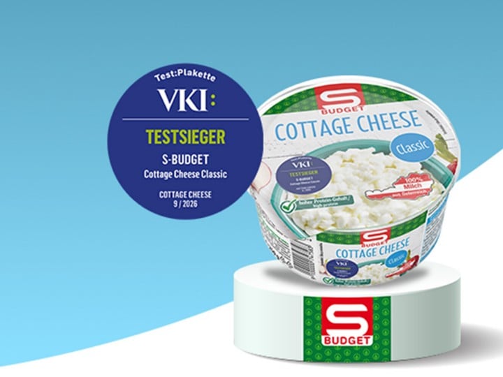 VKI Testsieger: S-BUDGET Cottage Cheese Classic