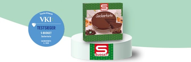 VKI Testsieger: S-BUDGET Sachertorte