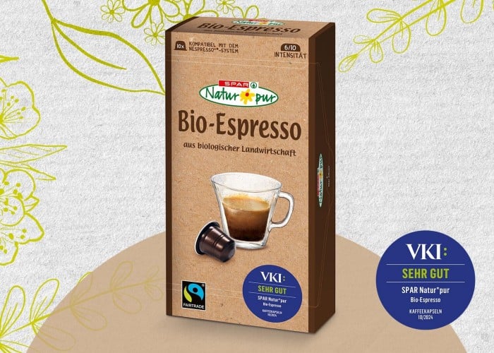 SPAR Natur*pur Bio-Espresso-Kapseln