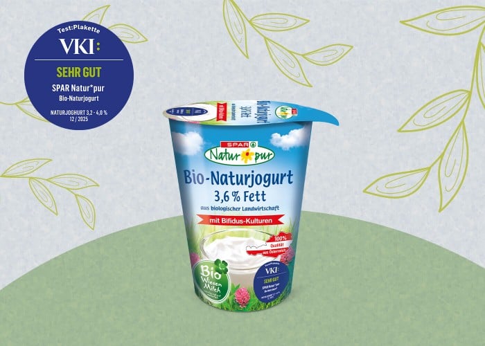SPAR Natur*pur Bio-Naturjogurt Testsieger