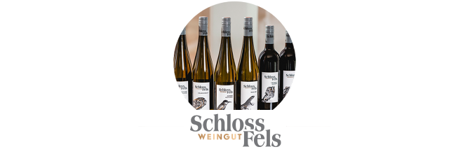 Schloss Fels Weine mit Logo