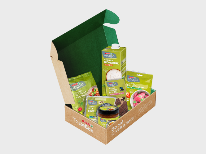 TasteBox Vegan Vibes mit Produkten