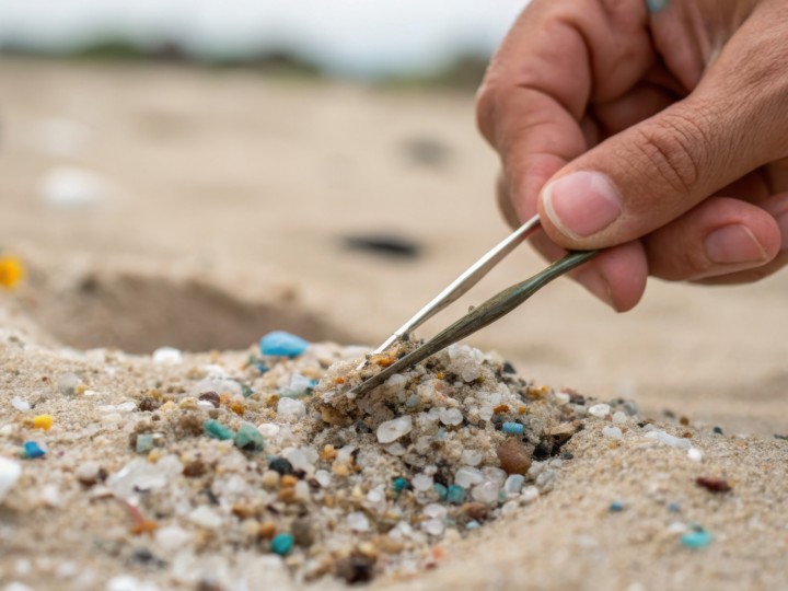 Plastikmüll am Strand