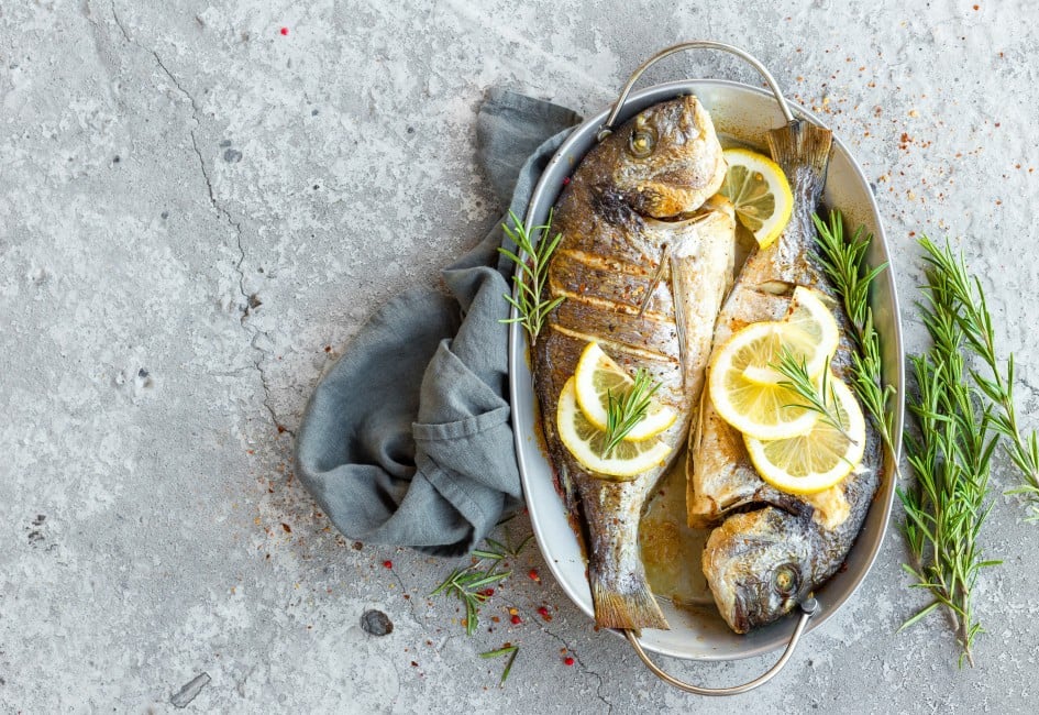 gebackener Fisch