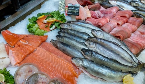 Fische auf Eis