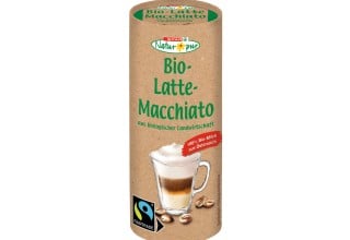 SPAR Natur*pur Bio Latte Macchiato mit FAIRTRADE Logo