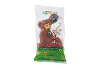SPAR Natur*pur Bio-Osterhase mit FAIRTRADE Logo