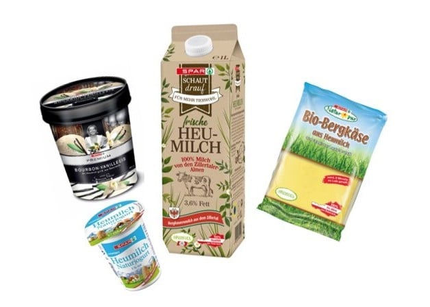 Heumilch SPAR-Marken