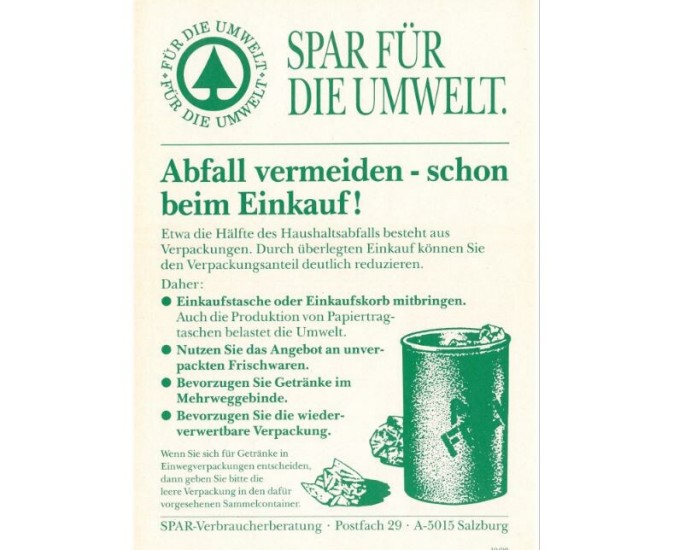Abfall vermeiden - schon beim Einkauf