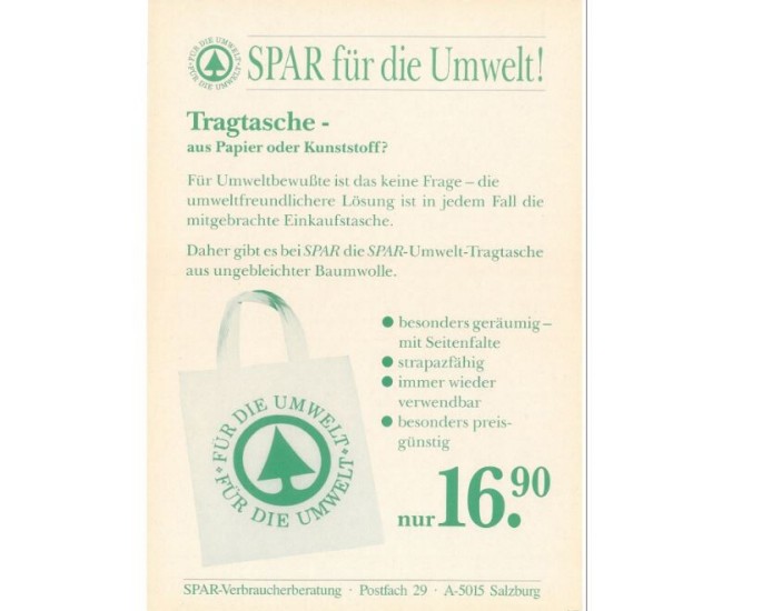 Tragetasche - aus Papier oder Kunststoff