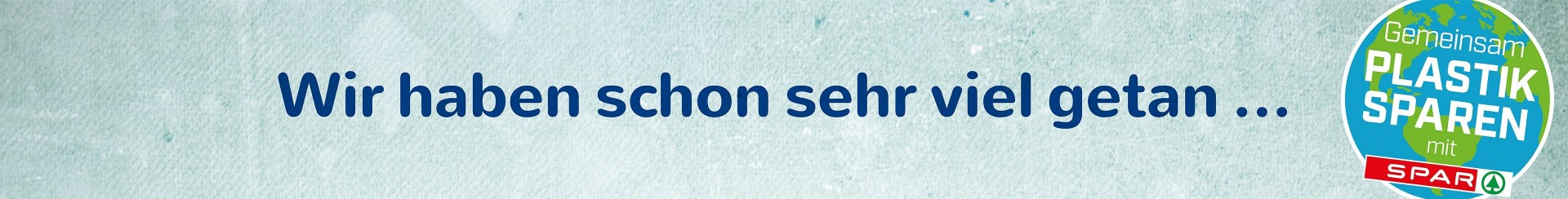 Plastik Sparen Überschrift