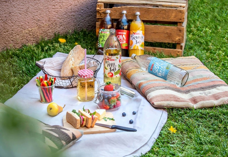 SPAR-Getränke in Mehrweg-Glasflaschen