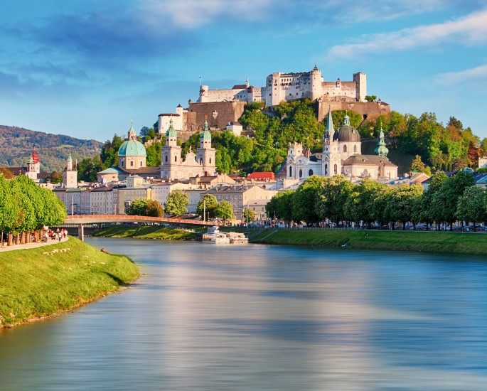 Panorama von Salzburg mit Festung Hohensalzburg