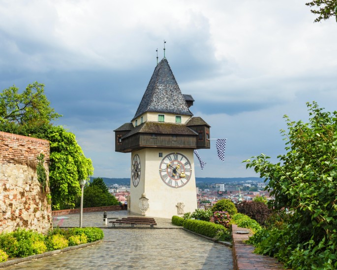 Uhrturm in Graz, Steiermark