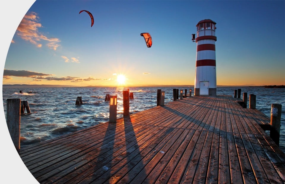Neusiedl am See im Burgenland