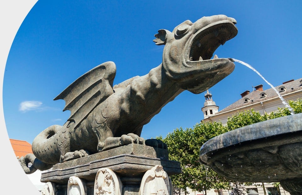 Lindwurm in Klagenfurt, Kärnten
