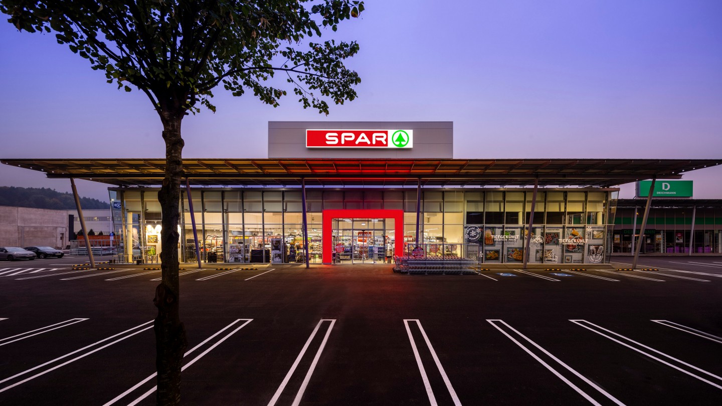Außenaufnahme der Spar Filiale in Kematen 