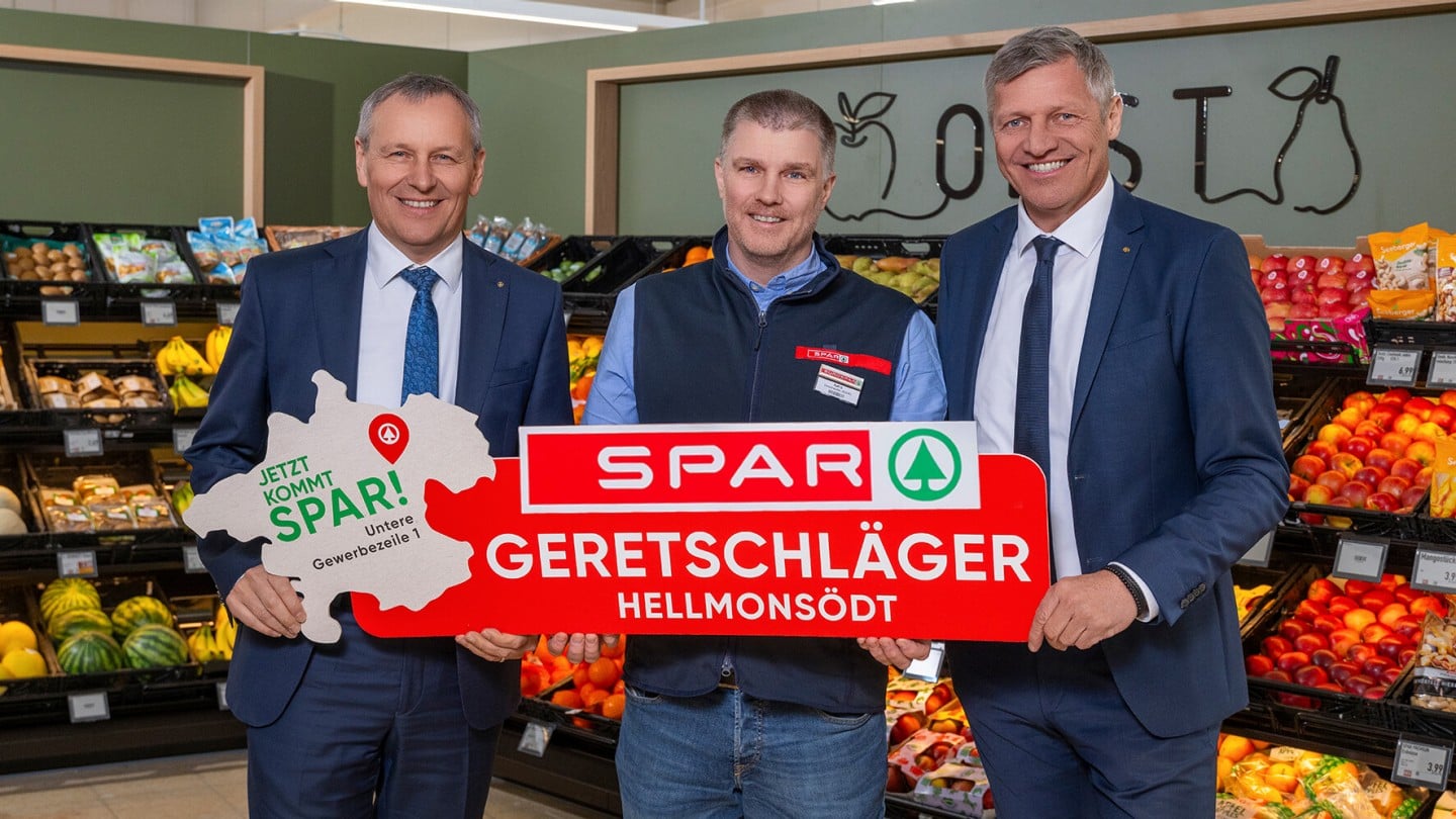 Pressefoto Eröffnung SPAR Geretschläger in Hellmonsödt