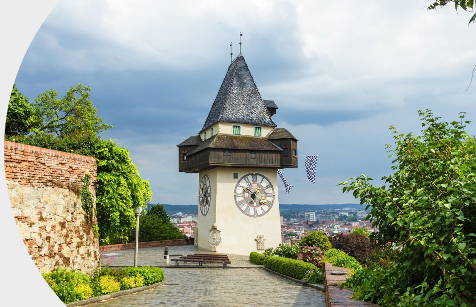 Uhrturm in Graz, Steiermark