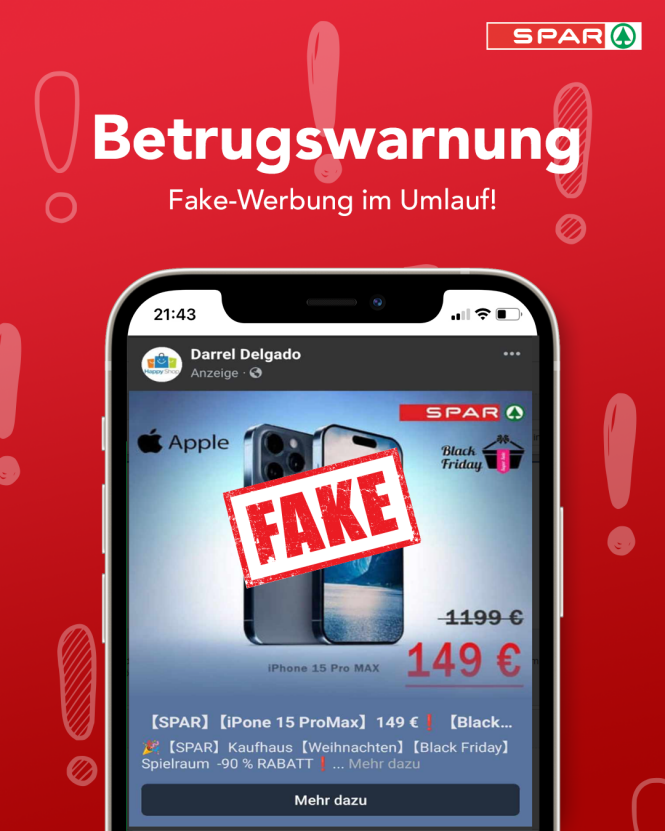 Fake Werbung SPAR Dezember Fake Werbung SPAR Dezember