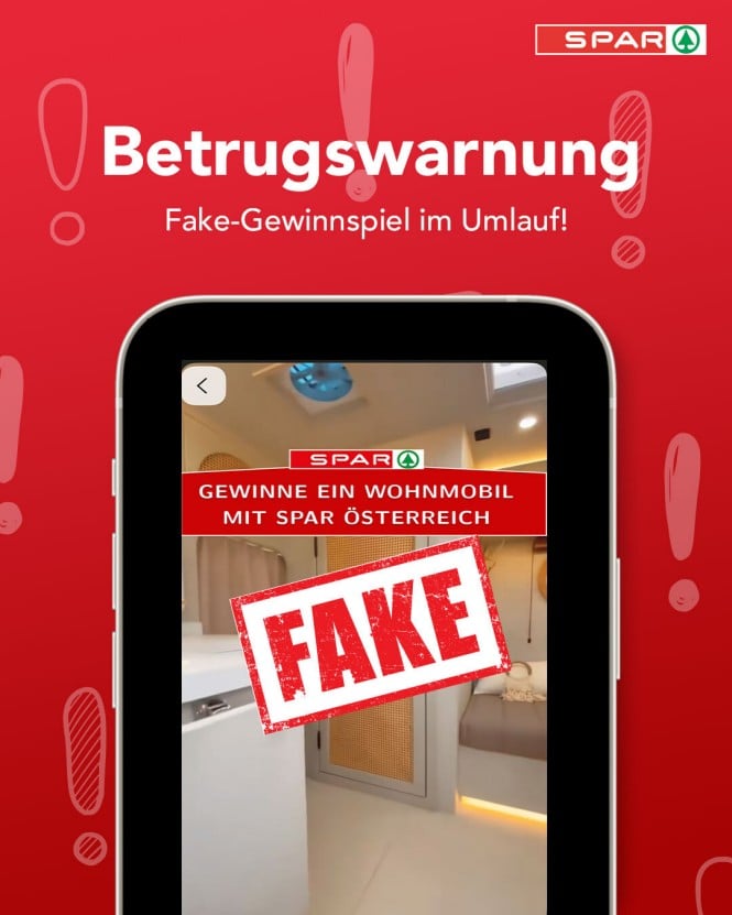 Fake Gewinnspiels eines Wohnmobils