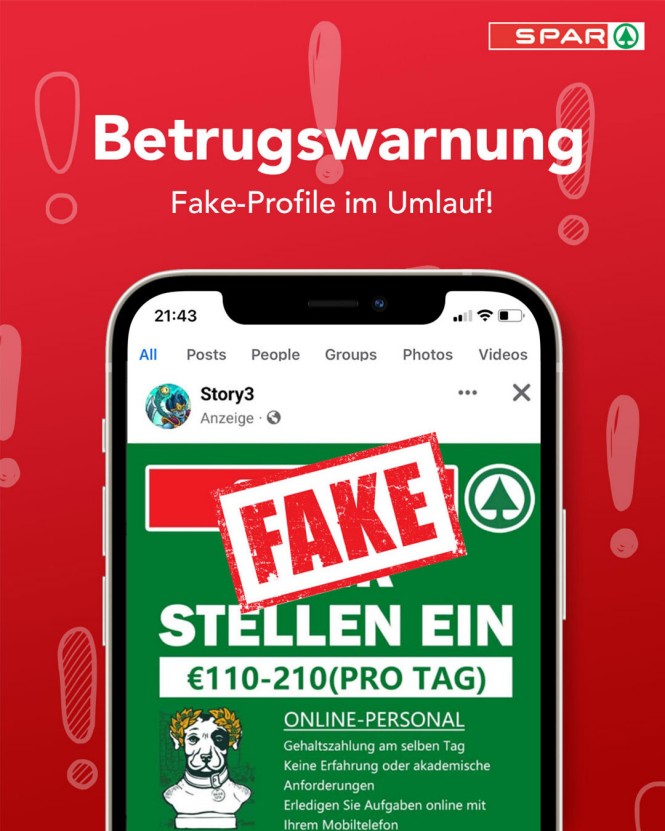 Fake Stellenbewerbung SPAR Fake Stellenbewerbung SPAR