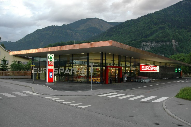 Hier sehen Sie den EUROSPAR Markt in Bludenz