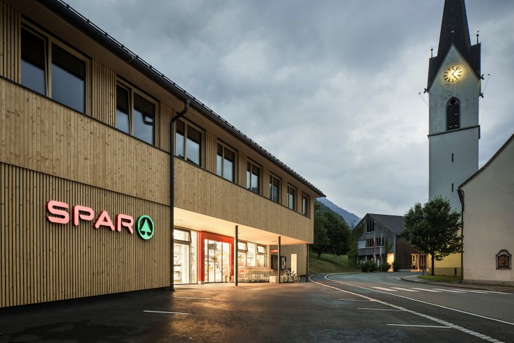 Hier sehen Sie den SPAR Markt in Bizau