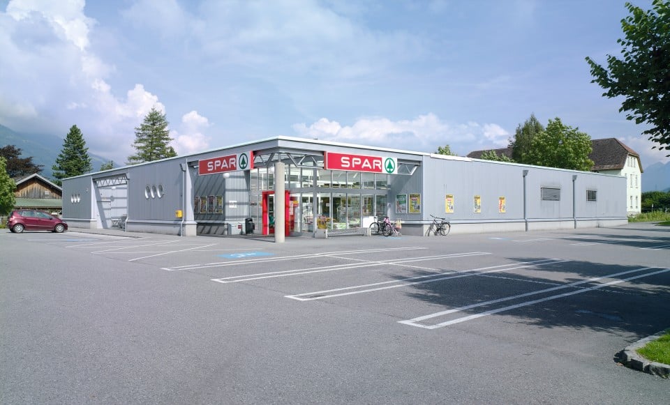 Hier sehen Sie den SPAR Supermarkt in Nenzing