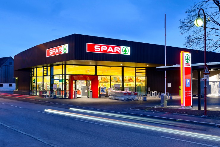 Hier sehen Sie den SPAR Supermarkt in Sulz