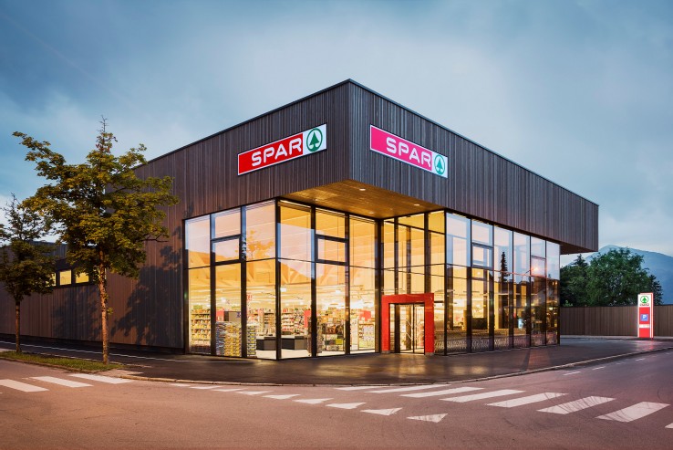 Hier sehen Sie den SPAR Supermarkt in Dornbirn