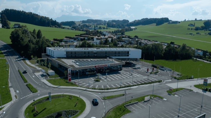 Hier sehen Sie den EUROSPAR Markt in Obertrum