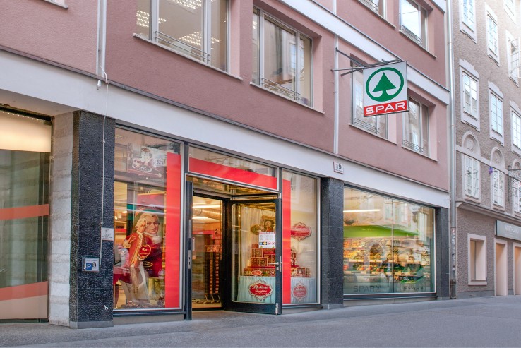 Hier sehen Sie den SPAR Markt in Salzburg