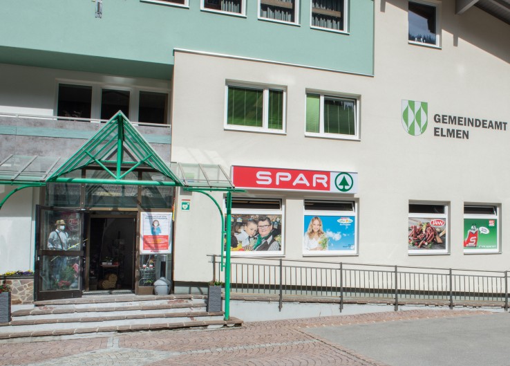 Hier sehen Sie den SPAR Markt in Elmen