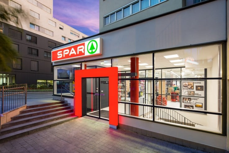 Hier sehen Sie den SPAR Markt in der Laaer Berg Straße
