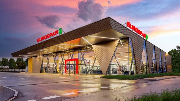 Außenaufnahme der Eurospar Filiale in Neudörfl in Burgenland