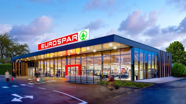 Außenaufnahme der Eurospar Filiale in Pottendorf in Niederösterreich