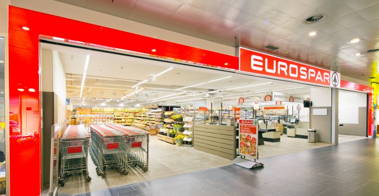 Außenaufnahme der Eurospar Filiale Moser in Wieselburg