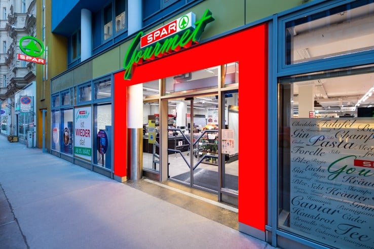 Hier sehen Sie den SPAR GOURMET Markt in der Gumpendorfer Straße