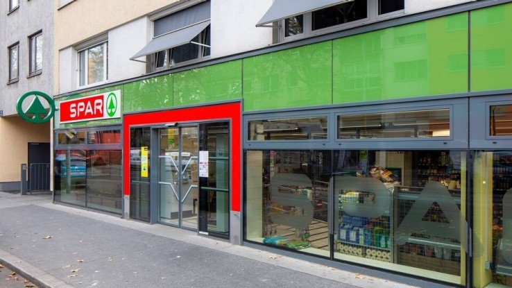 Hier sehen Sie den SPAR Markt in der Donaufelder Straße