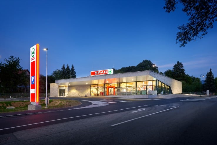 Außenaufnahme der Spar Filiale in Alland