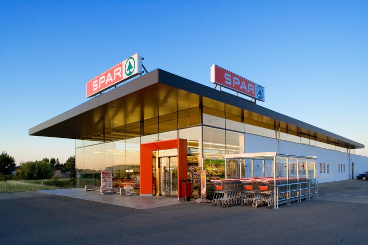 Hier sehen Sie den SPAR Markt in Andau