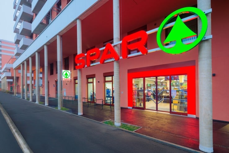 Hier sehen Sie den SPAR Markt in der Berresgasse