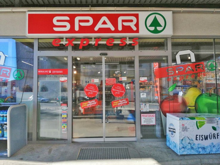 Hier sehen Sie den SPAR express Markt in der Absberggasse