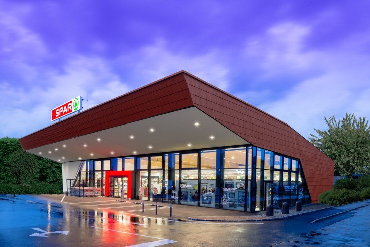 Außenaufnahme der Spar Filiale Gmünd in Niederösterreich