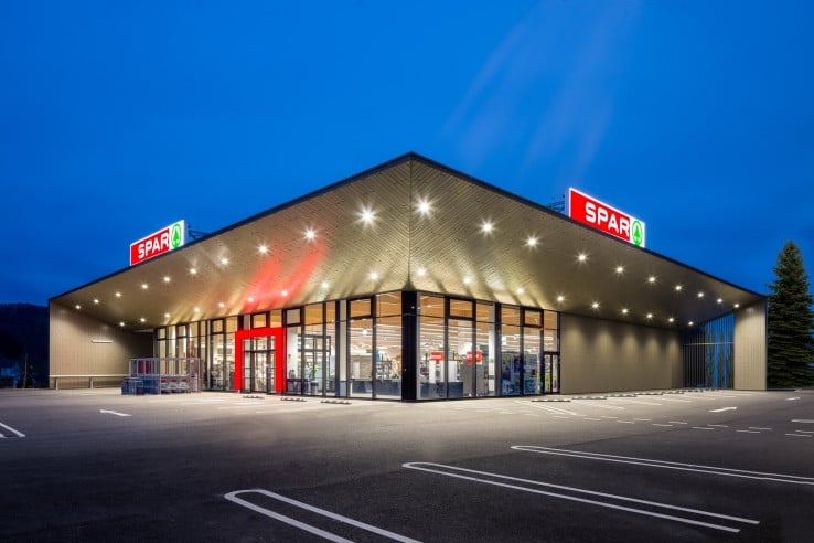 Außenaufnahme der Spar Filiale Kolller in Scheiblingkirchen in Niederösterreich