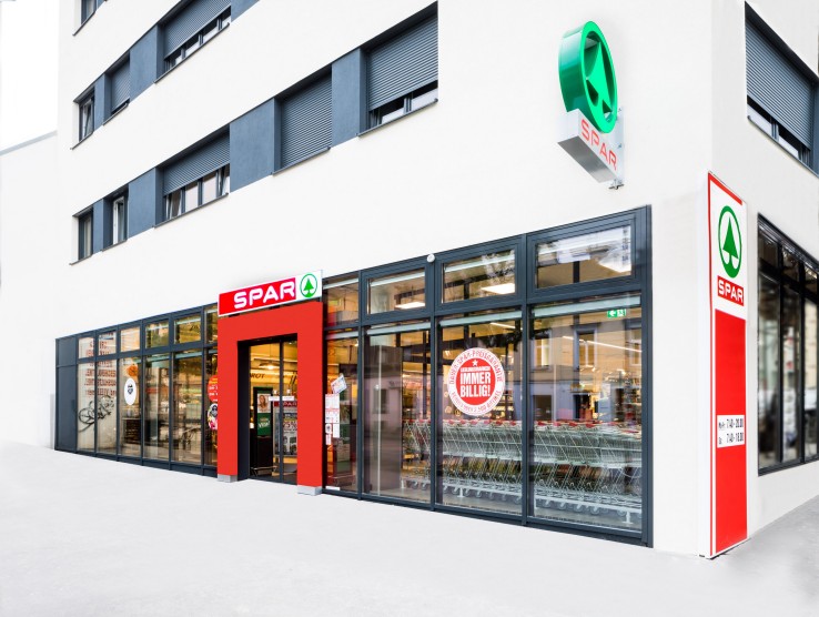 Hier sehen Sie den SPAR Markt in der Linzerstrasse
