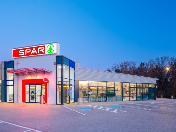 Außenaufnahme der Spar Filiale in Maria Anzbach in Niederösterreich