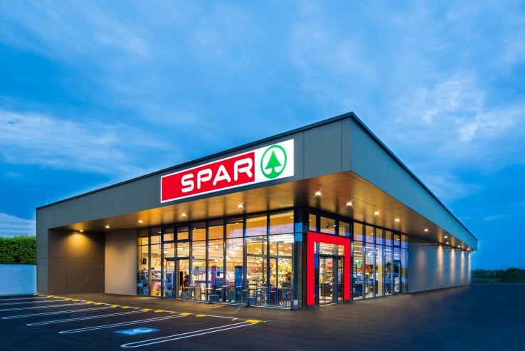 Außenaufnahme der Spar Filiale Gornik in Mörbisch im Burgenland