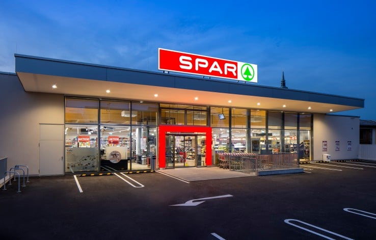 Hier sehen Sie den SPAR Markt in Poysdorf
